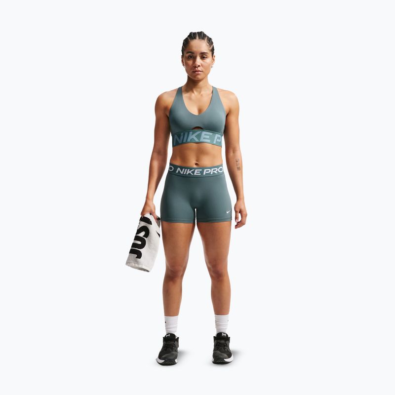 Training bra Nike Pro Sculpt Medium Support mineral slate/denim turquoise/white 2