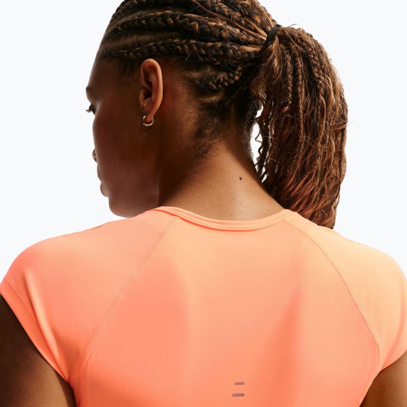 Women's running T-shirt Nike Swoosh Run Dri-Fit orange pulse/photon dust/white 4