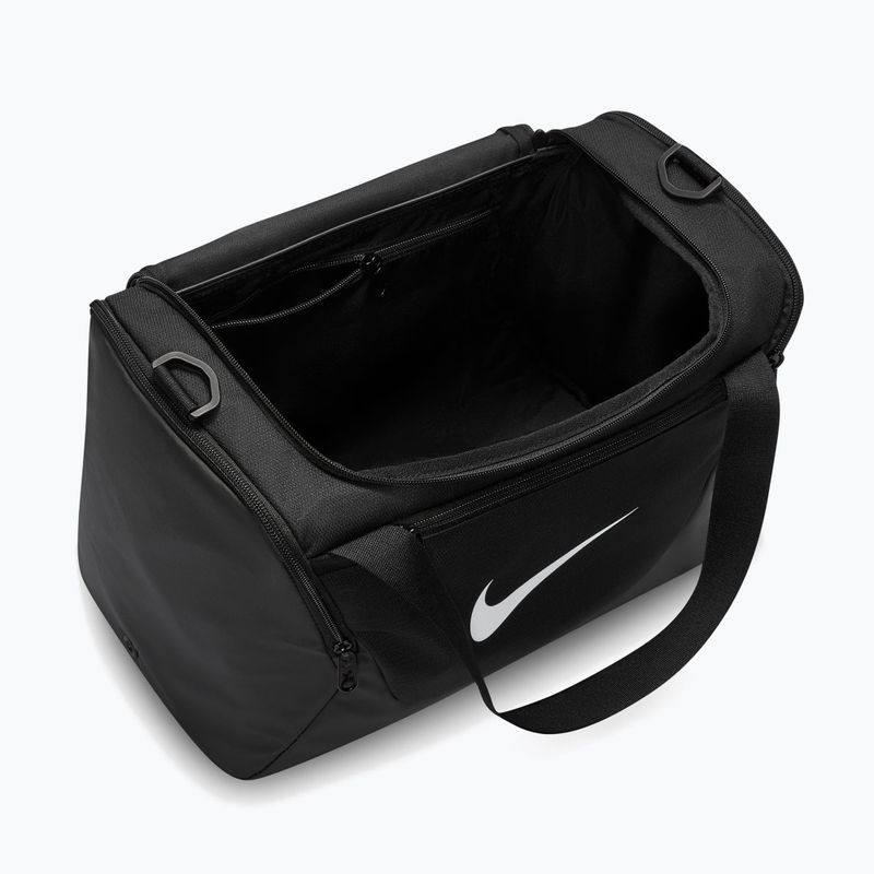 Training bag Nike Brasilia Duffel Extra Small 24 l black/black/white 6