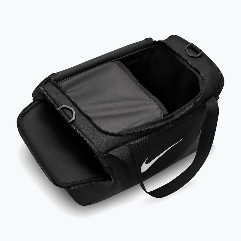 Training bag Nike Brasilia Duffel Extra Small 24 l black/black/white 7