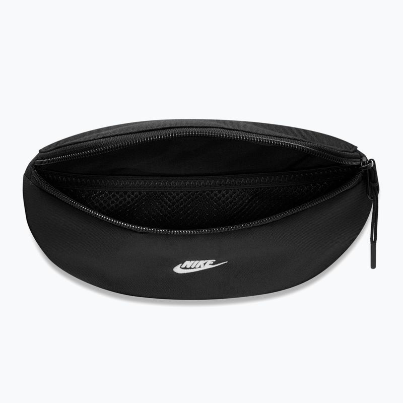 Waist bag Nike Heritage 2.0 1 l black/black/white 5