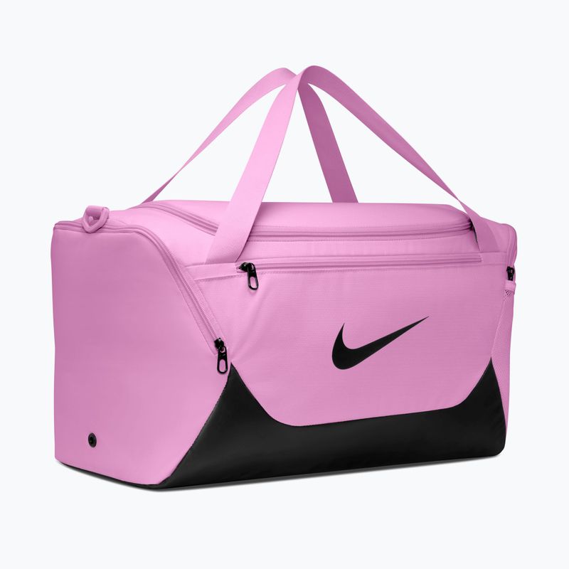 Training bag Nike Brasilia Duffel Small 40 l light magenta/black/black 2