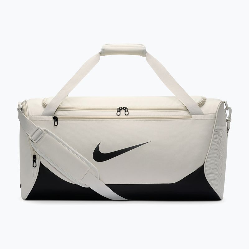 Training bag Nike Brasilia Duffel Medium 60 l light bone/black/black 3