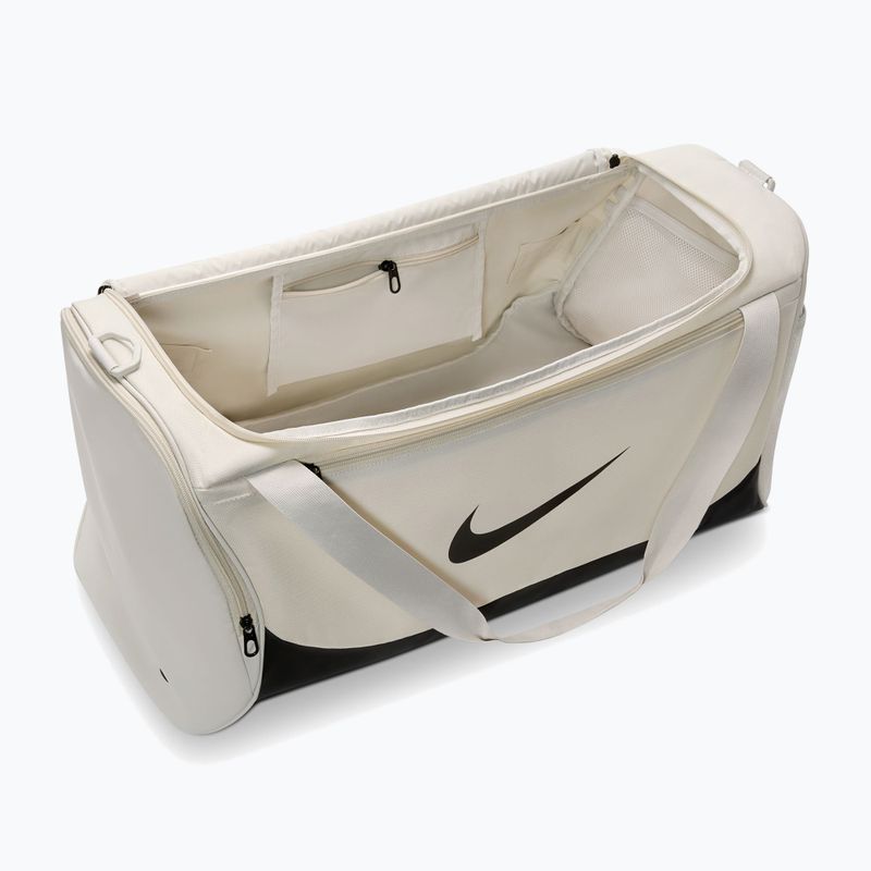 Training bag Nike Brasilia Duffel Medium 60 l light bone/black/black 4
