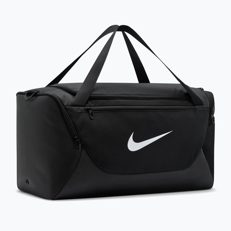 Training bag Nike Brasilia Duffel Small 40 l black/black/white 2