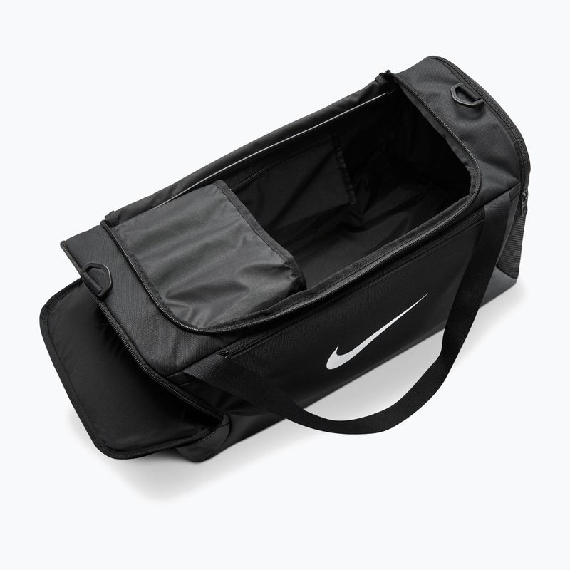Training bag Nike Brasilia Duffel Small 40 l black/black/white 5