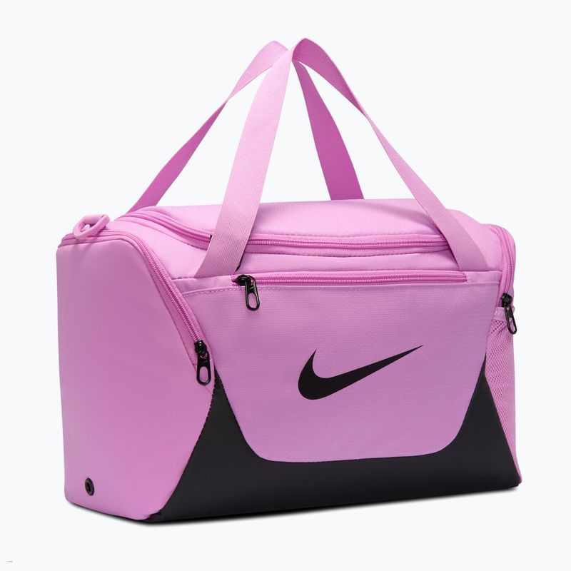 Training bag Nike Brasilia Duffel Extra Small 24 l light magenta/black/black 2