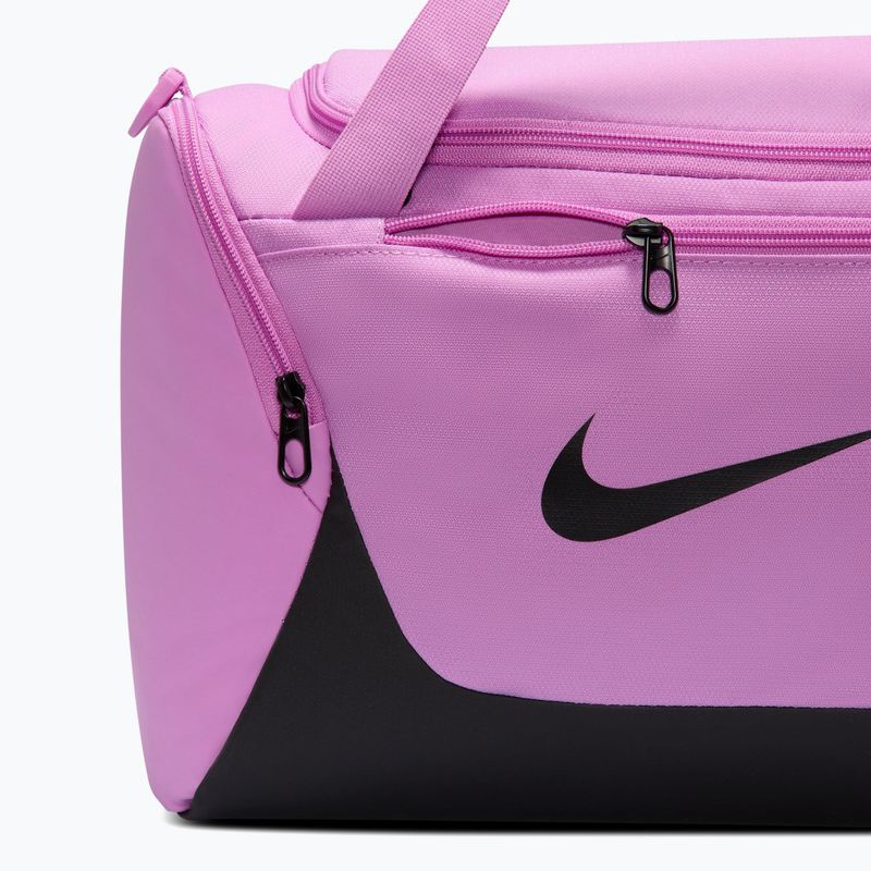 Training bag Nike Brasilia Duffel Extra Small 24 l light magenta/black/black 6