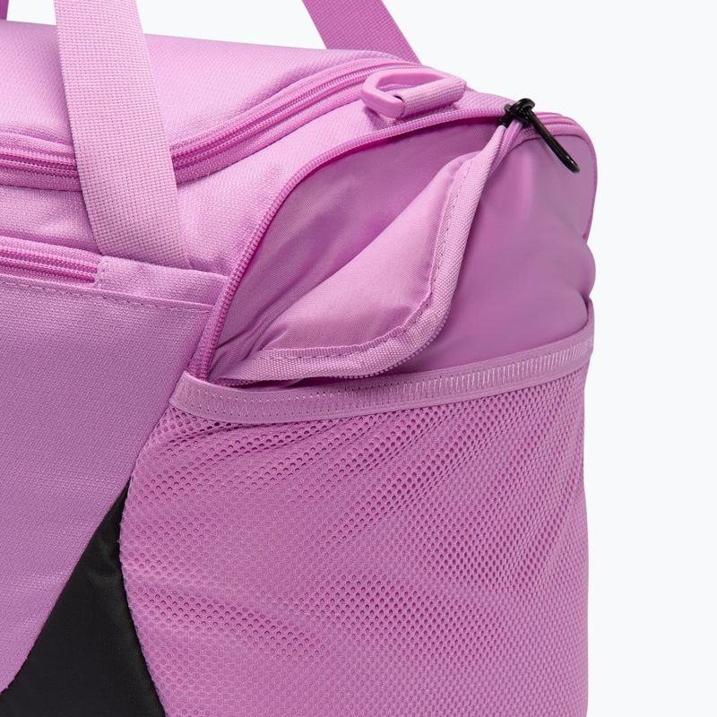Training bag Nike Brasilia Duffel Extra Small 24 l light magenta/black/black 7