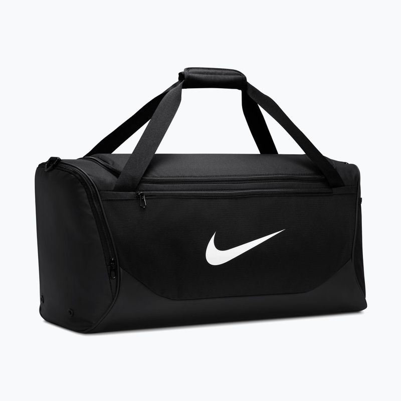 Training bag Nike Brasilia Duffel Medium 60 l black/black/white 2