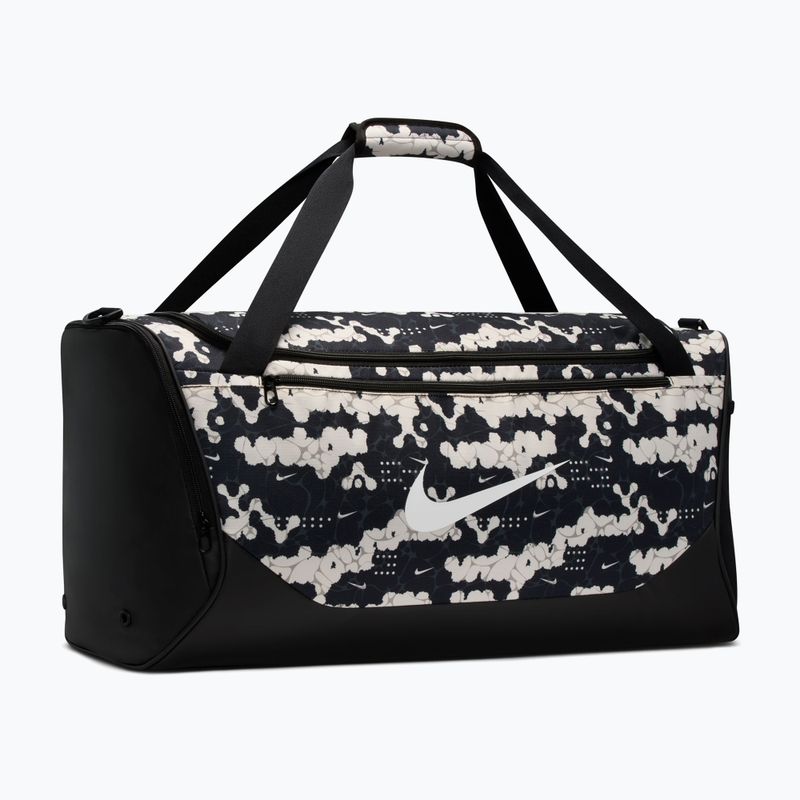 Training bag Nike Brasilia 60 l chalk/black/white 2