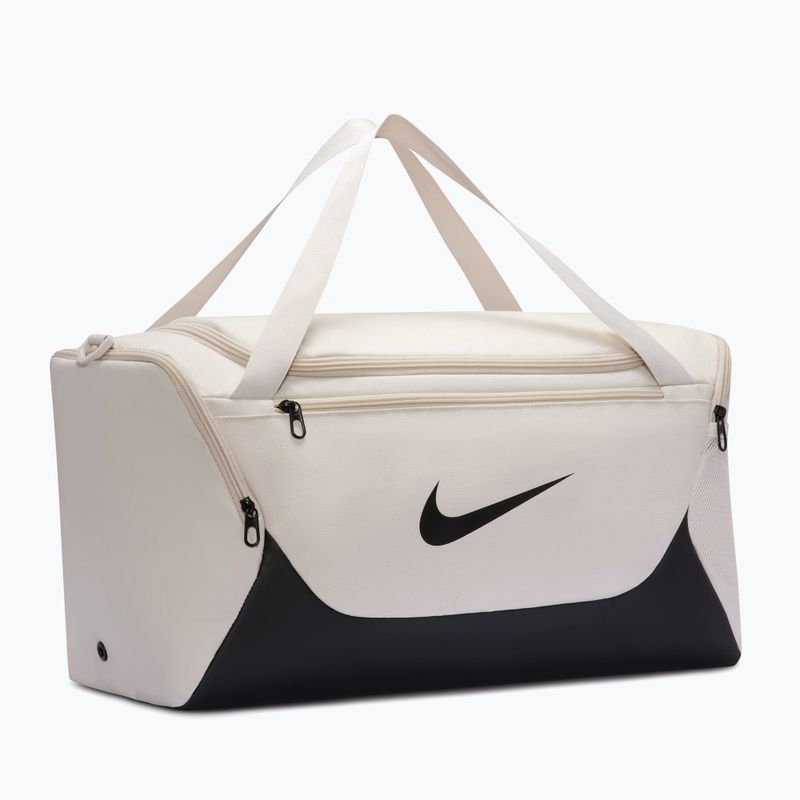 Training bag Nike Brasilia Duffel Small 40 l light bone/black/black 2