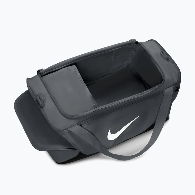 Training bag Nike Brasilia Duffel Small 40 l smoke grey/black/white 4