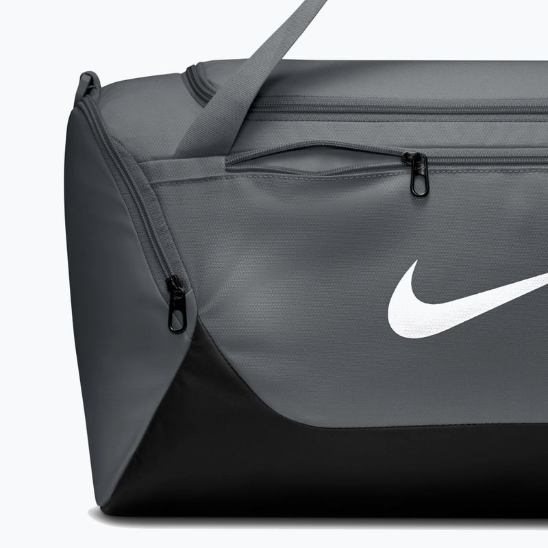 Training bag Nike Brasilia Duffel Small 40 l smoke grey/black/white 6