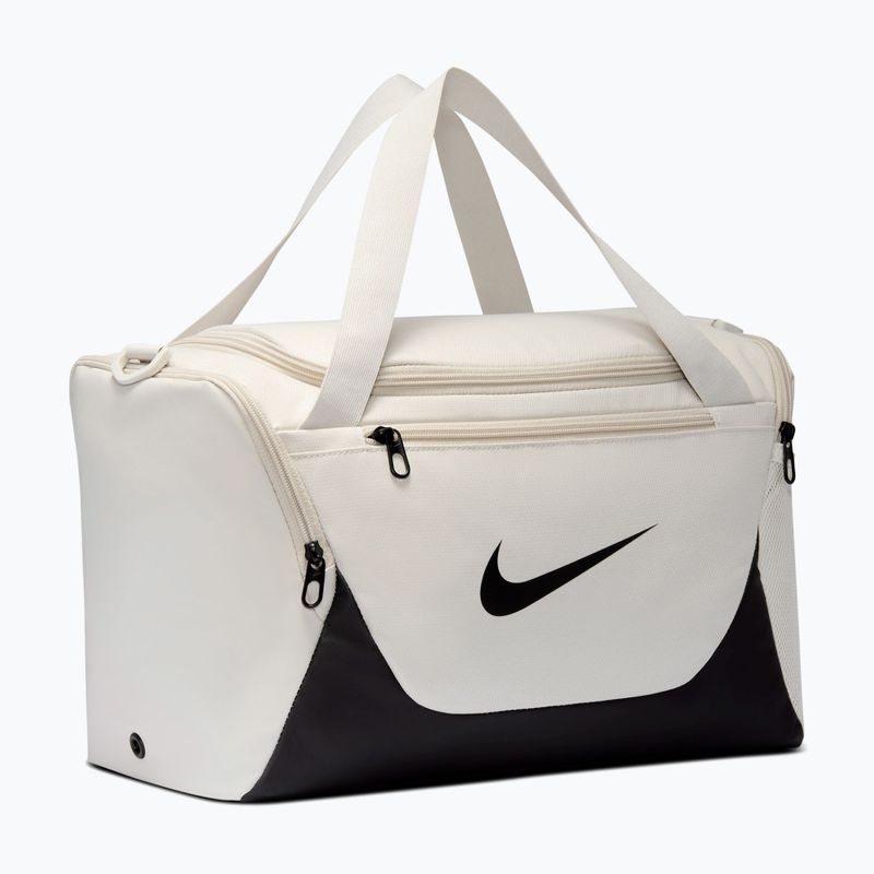 Training bag Nike Brasilia Duffel Extra Small 24 l light bone/black/black 2