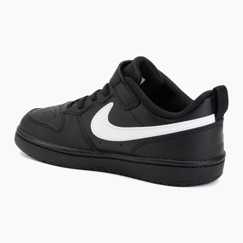 Children's shoes Nike Court Borough Low Recraft black/black/white 3