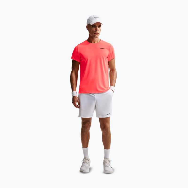 Men's tennis T-shirt Nike Court Dri-Fit Victory hot lava/black 2