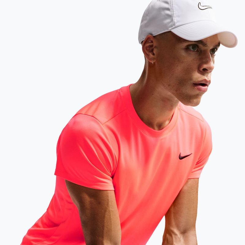 Men's tennis T-shirt Nike Court Dri-Fit Victory hot lava/black 6