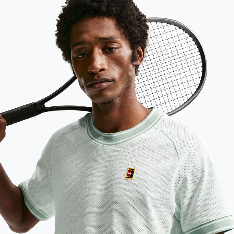 Men's tennis T-shirt Nike Court Heritage barely green 5