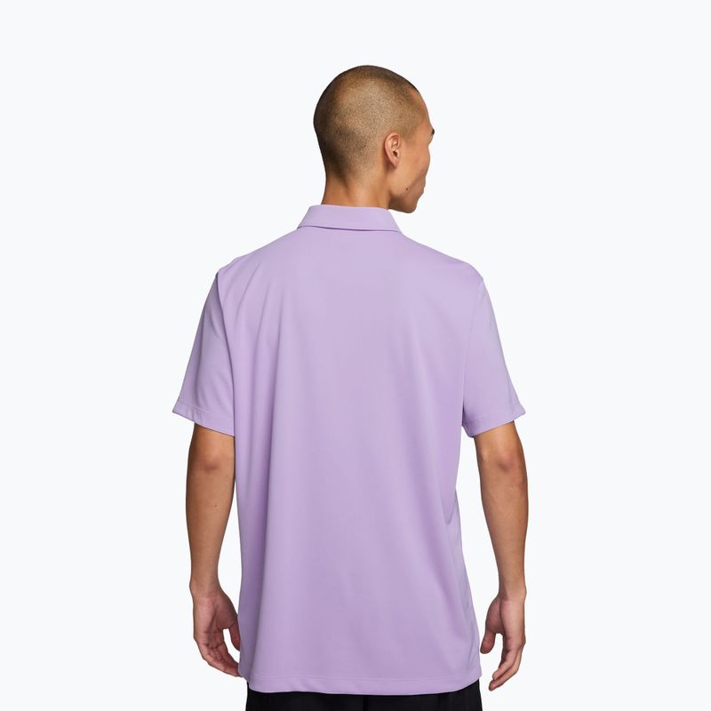 Men's tennis T-shirt Nike Court Dri-Fit Polo Solid violet mist/black 2
