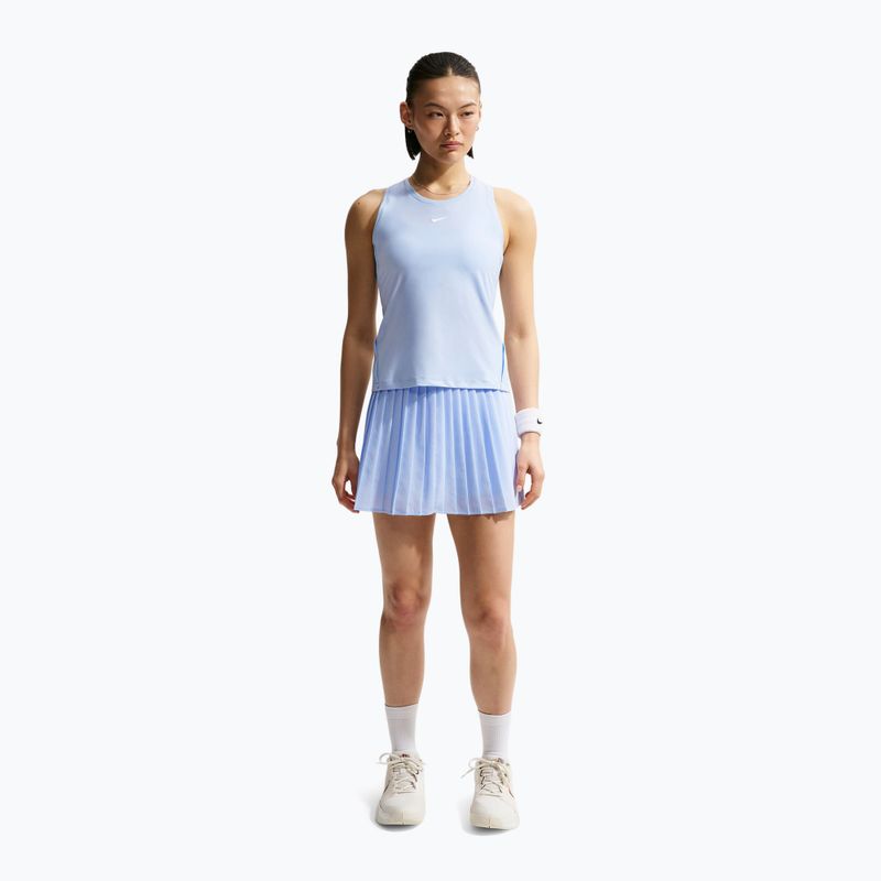 Tennis skirt Nike Victory Dri-Fit High-Waisted Pleated hydrogen blue/hydrogen blue/white 2