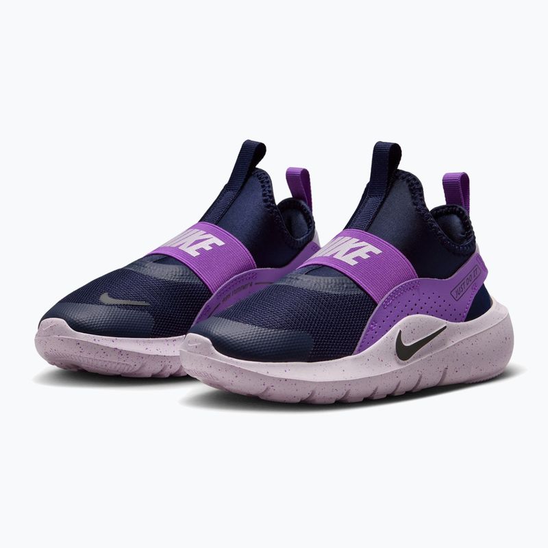 Children's shoes Nike Flex Runner 4 blackened blue/bright violet/black 3