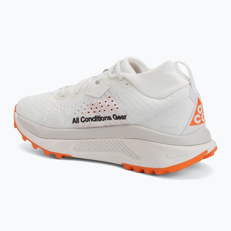 Men's running shoes Nike ACG Zegama Trail summit white/phantom/safety orange/black 3