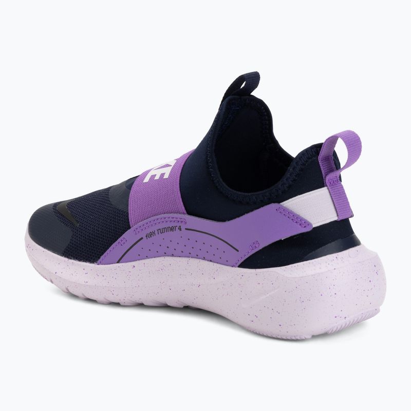 Children's shoes Nike Flex Runner 4 blackened blue/bright violet/black 3