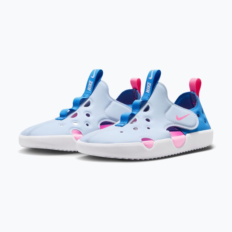 Children's sandals Nike Sunray Protect 4 HF6277 hydrogen blue/blue crystal/pink glow 3