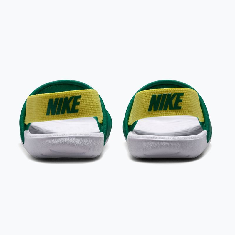 Children's slides Nike Kawa malachite/sonic yellow 4