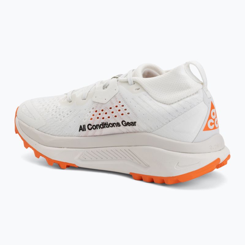 Women's running shoes Nike ACG Zegama Trail summit white/phantom/safety orange/black 3