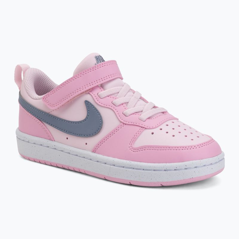 Children's shoes Nike Court Borough Low Recraft pink foam/pink rise/white/ashen slate