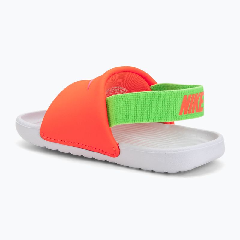 Children's slides Nike Kawa total orange/green strike 3
