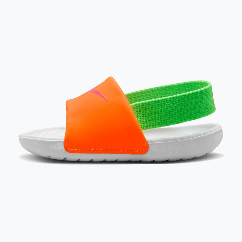 Children's slides Nike Kawa total orange/green strike 2