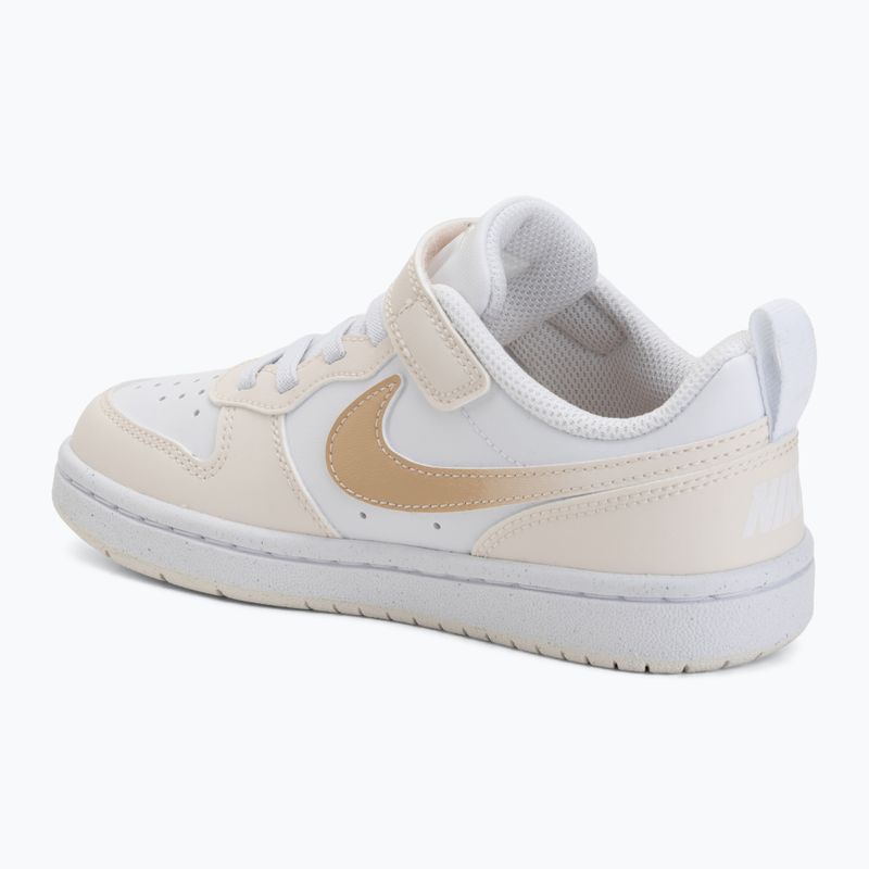 Children's shoes Nike Court Borough Low white/chalk/white/shimmer 3