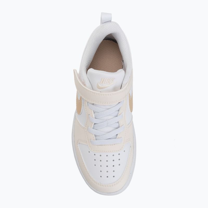 Children's shoes Nike Court Borough Low white/chalk/white/shimmer 5