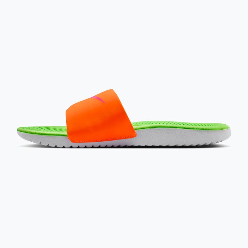 Children's flip-flops Nike Coffee total orange/green strike/hyper pink 2