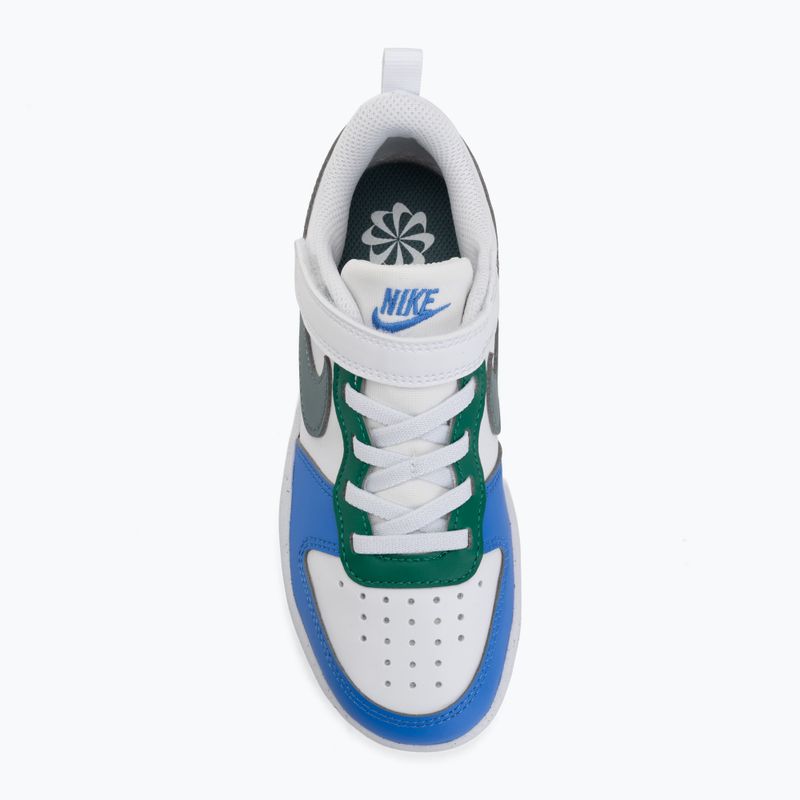 Children's shoes Nike Court Borough Low Recraft white/malachite/mineral slate 5