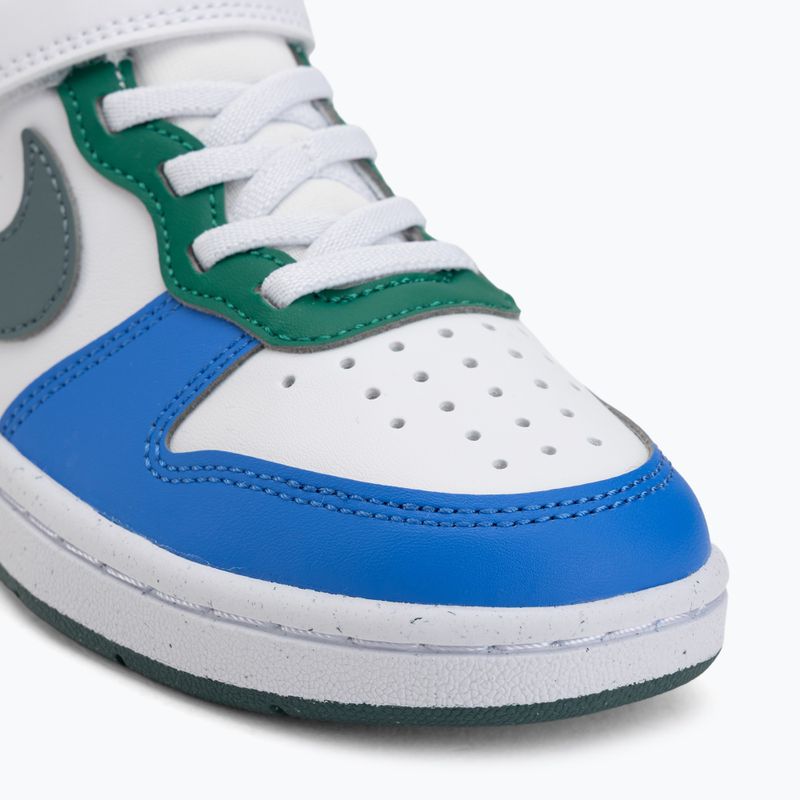 Children's shoes Nike Court Borough Low Recraft white/malachite/mineral slate 7