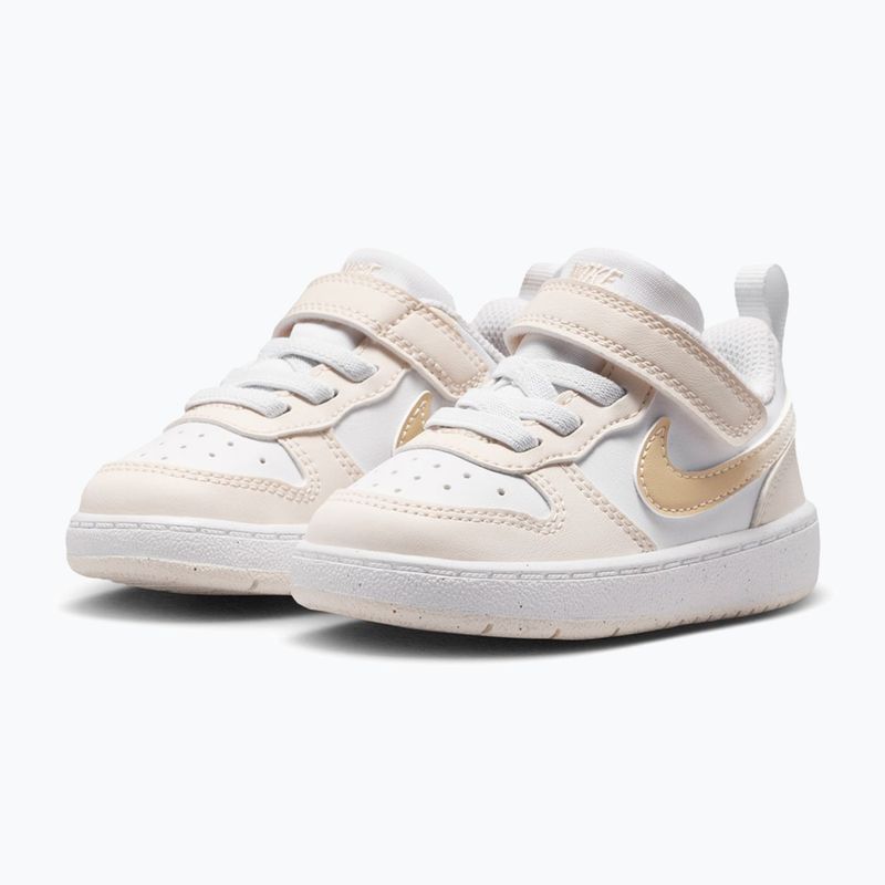 Children's shoes Nike Court Borough Low white/chalk/white/shimmer 3