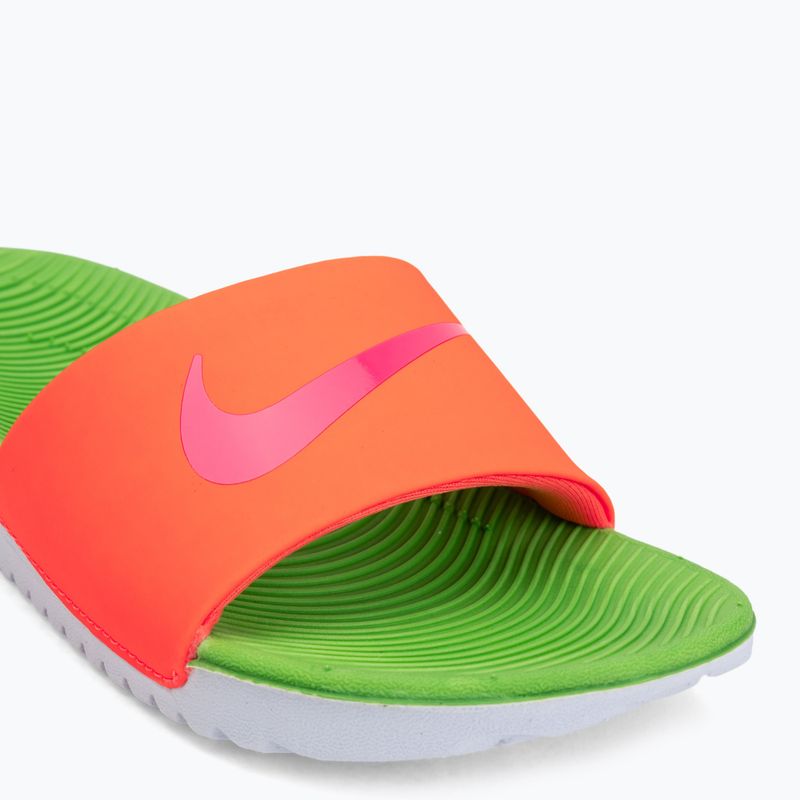 Slides Nike Coffee total orange/green strike/hyper pink 7