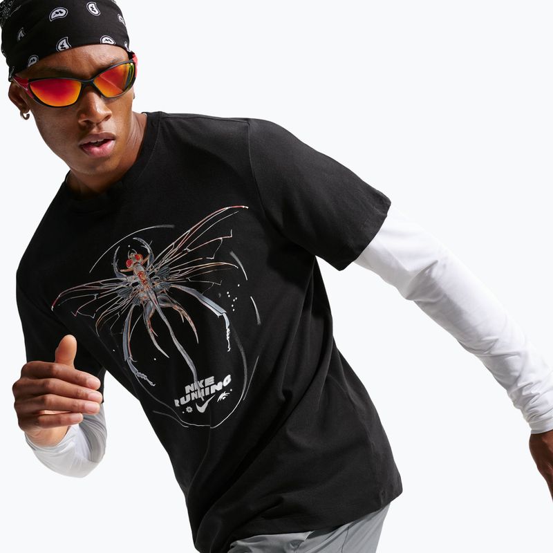Men's running T-shirt Nike Dri-Fit Running black 4