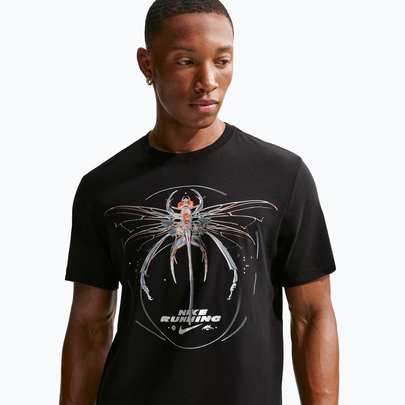 Men's running T-shirt Nike Dri-Fit Running black 5