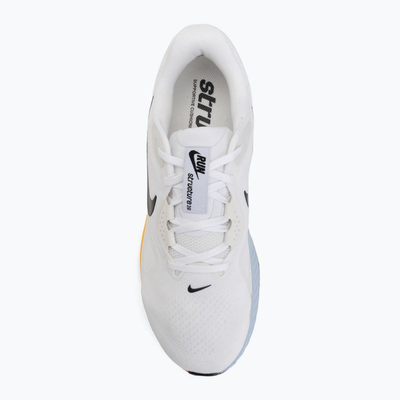 Men's running shoes Nike Structure 26 white/hydrogen blue/total orange/black 5