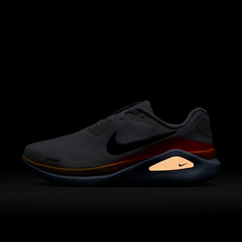 Men's running shoes Nike Structure 26 white/hydrogen blue/total orange/black 5