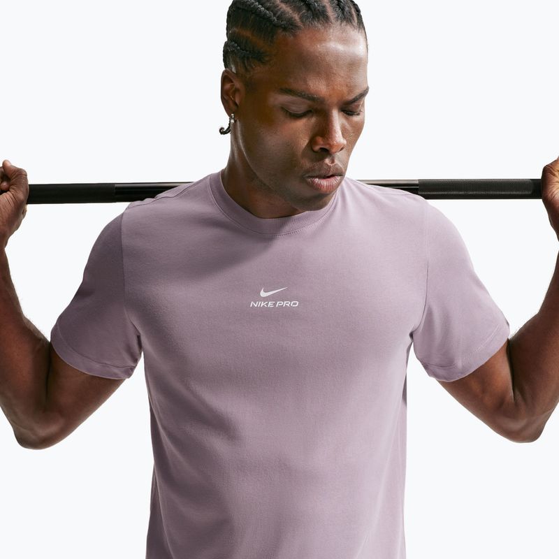 Men's training T-shirt Nike Pro Dri-Fit light violet ore/white 5
