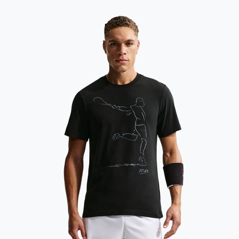 Men's tennis T-shirt Nike Court Dri-Fit black