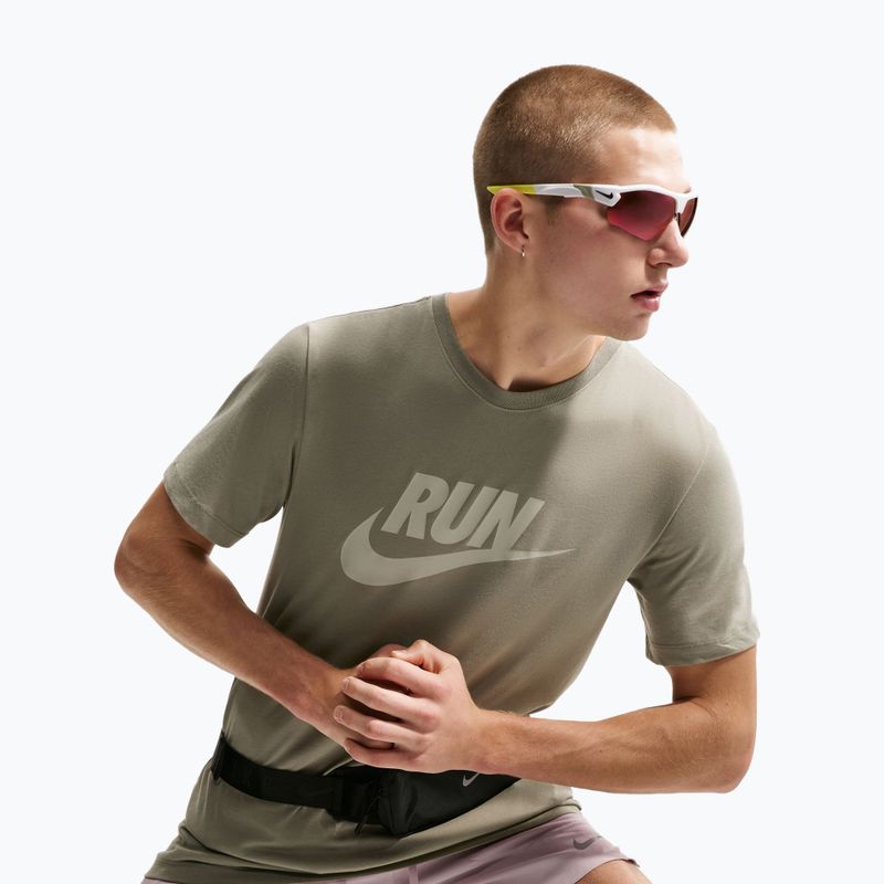 Men's running T-shirt Nike Dri-Fit Running silver sage/spruce fog 6