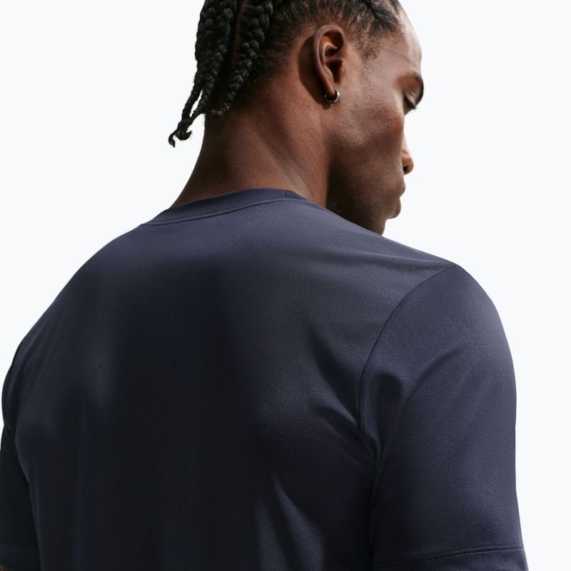 Men's training shirt Nike Dri-FIT Training T-Shirt obsidian/matte silver 5