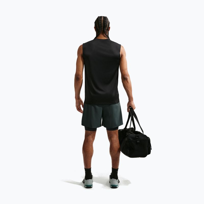 Men's training shirt Nike Dri-FIT Sleeveless Training Top black/matte silver 2